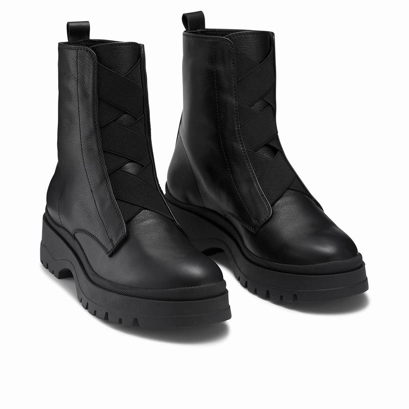 Trzewiki Russell And Bromley Apres Damskie Czarne | BDL9237OU