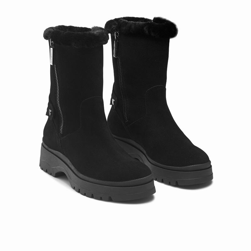 Trzewiki Russell And Bromley Arctic Damskie Czarne | FRG488TW