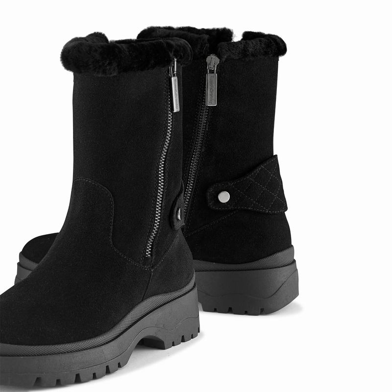 Trzewiki Russell And Bromley Arctic Damskie Czarne | FRG488TW