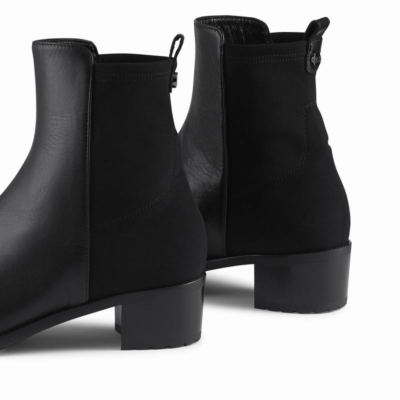 Trzewiki Russell And Bromley Demi Booty Damskie Czarne | MWJ4366RX