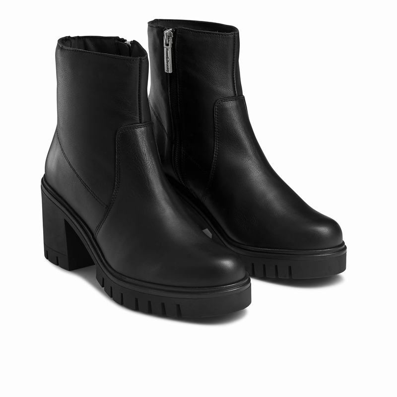 Trzewiki Russell And Bromley Kickstart Damskie Czarne | SKF2738KN