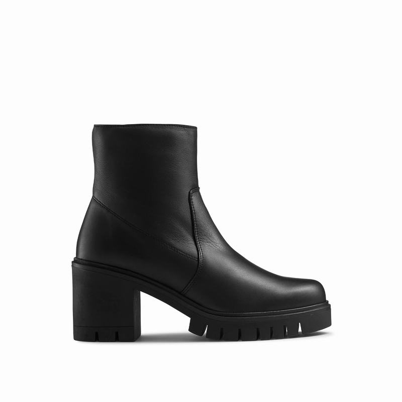 Trzewiki Russell And Bromley Kickstart Damskie Czarne | SKF2738KN