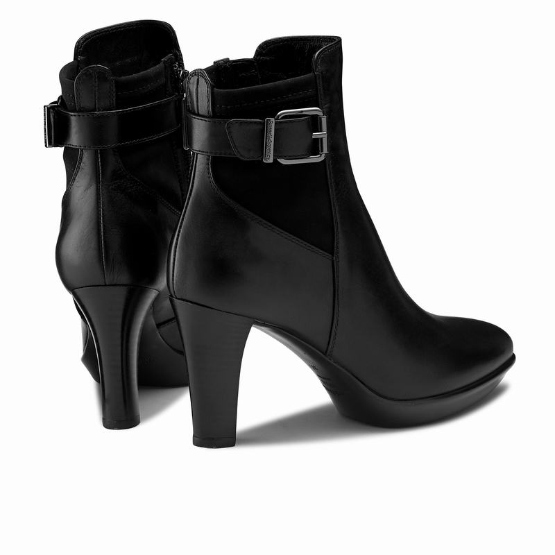 Trzewiki Russell And Bromley Raindrop Damskie Czarne | AOV7884EZ