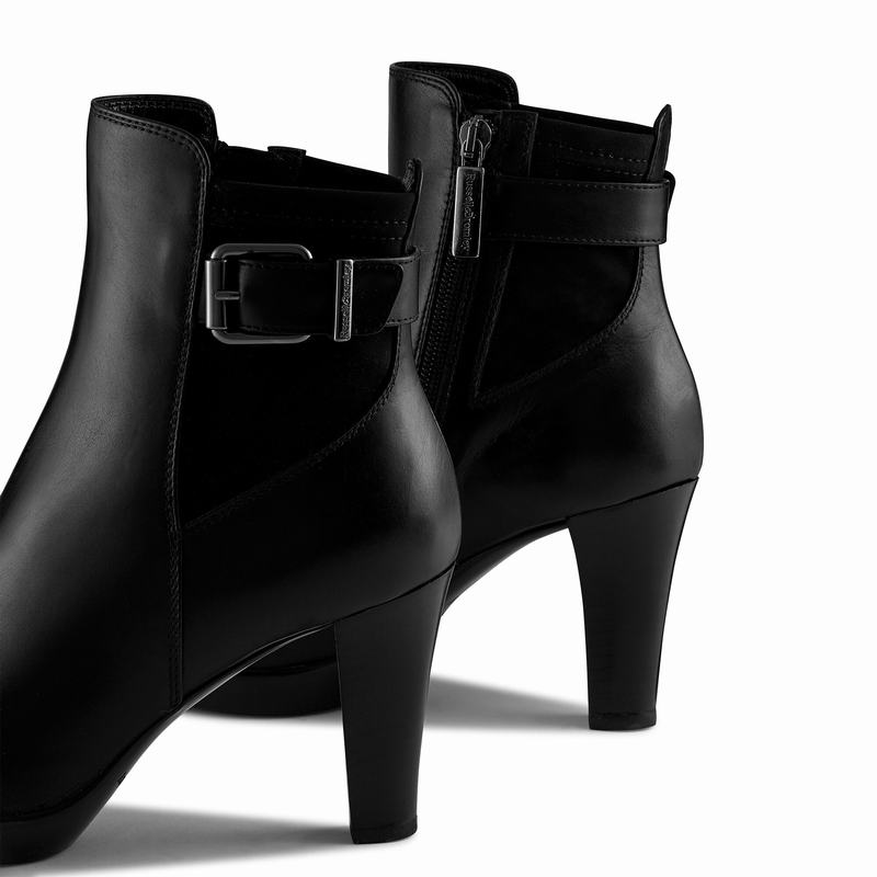 Trzewiki Russell And Bromley Raindrop Damskie Czarne | AOV7884EZ