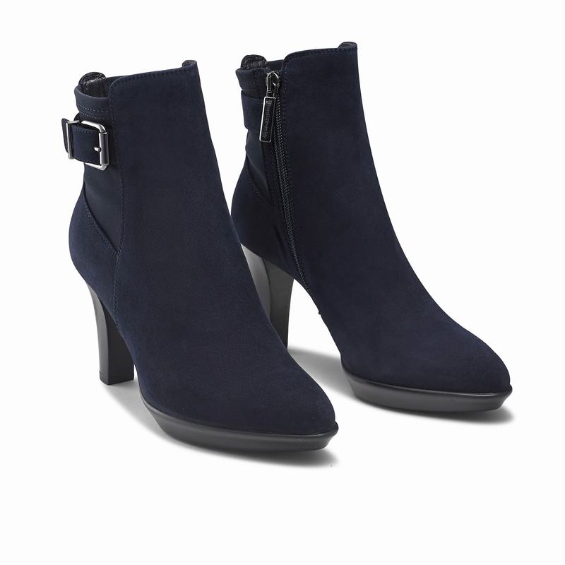 Trzewiki Russell And Bromley Raindrop Damskie Niebieskie | PLT6444NB