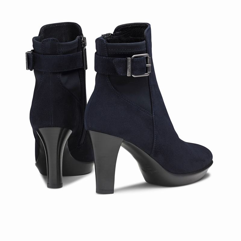 Trzewiki Russell And Bromley Raindrop Damskie Niebieskie | PLT6444NB