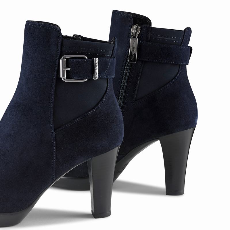 Trzewiki Russell And Bromley Raindrop Damskie Niebieskie | PLT6444NB