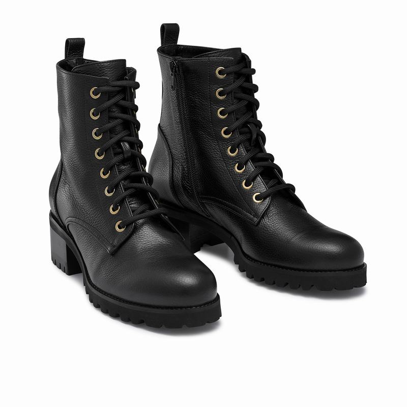 Trzewiki Russell And Bromley Stomper Damskie Czarne | AEP6161AP