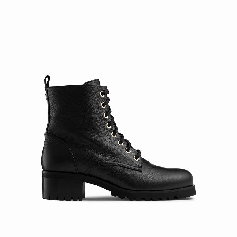 Trzewiki Russell And Bromley Stomper Damskie Czarne | AEP6161AP