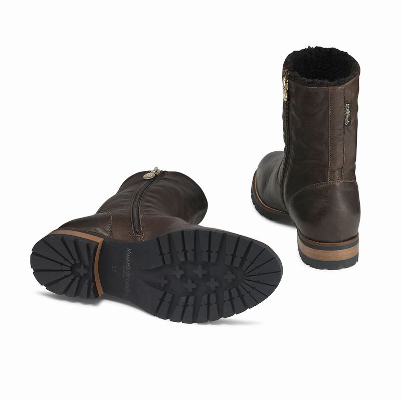 Trzewiki Russell And Bromley Teddy Damskie Brązowe | IHY863UT