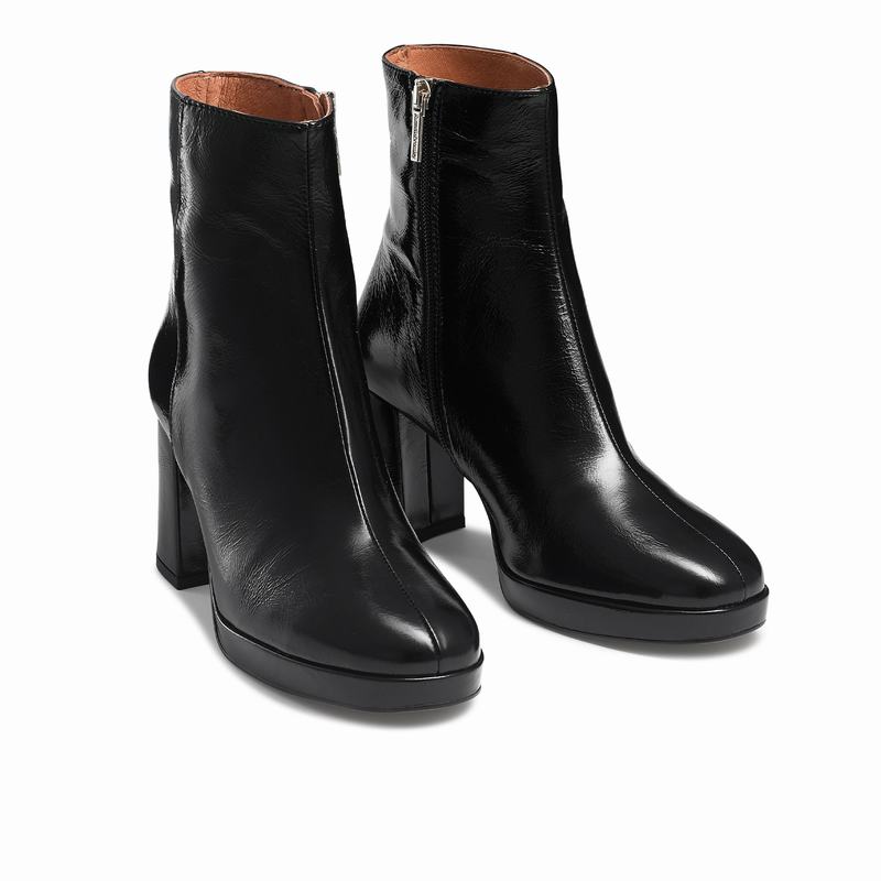 Trzewiki Russell And Bromley Twiggy Damskie Czarne | API3715BD