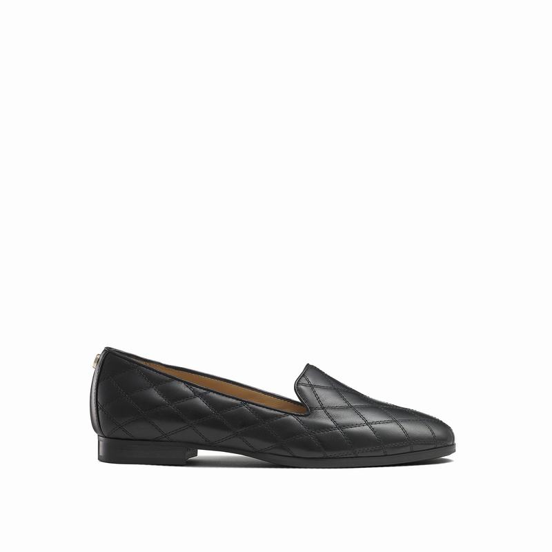 Baletki Russell And Bromley Smoking Damskie Czarne | IZH18100RU