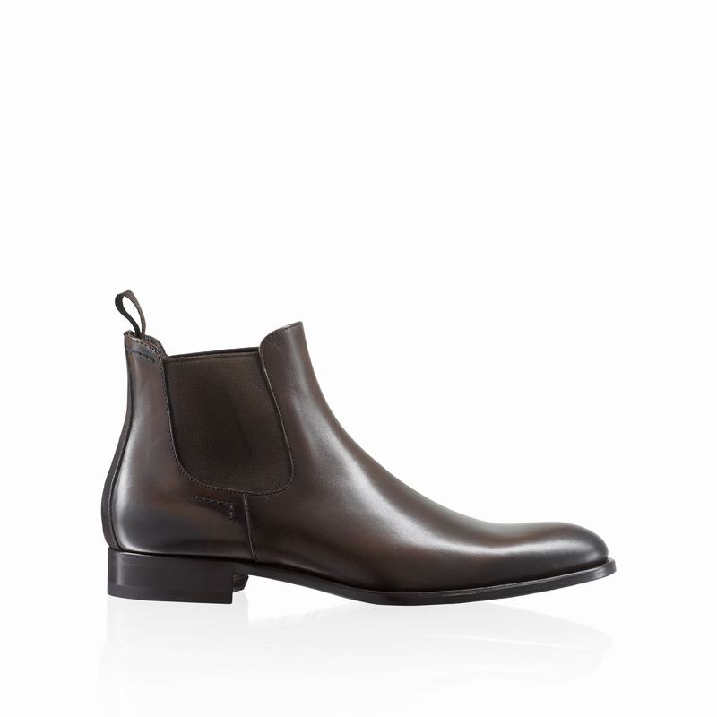 Buty Chelsea Russell And Bromley Beechwood Męskie Brązowe | LWT9222IU