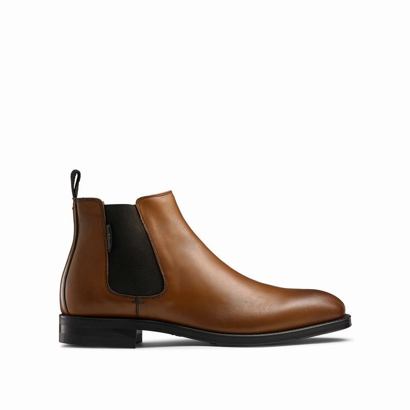 Buty Chelsea Russell And Bromley Burlington Męskie Brązowe | LYM265HS