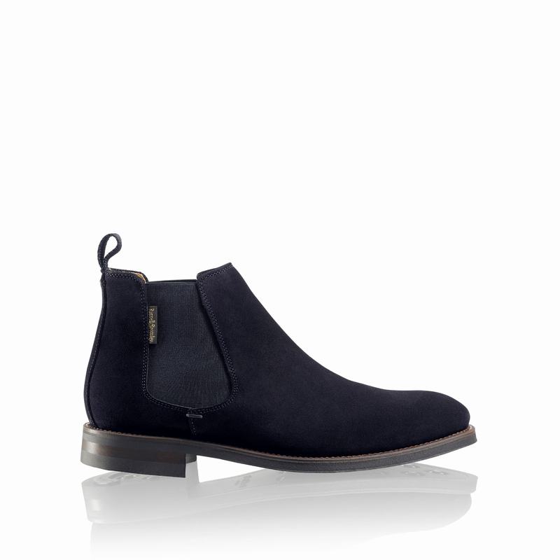 Buty Chelsea Russell And Bromley Burlington Męskie Niebieskie | VFF1528NO