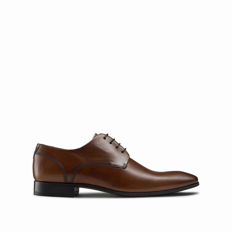 Buty Derby Russell And Bromley City Męskie Brązowe | MRH979TJ