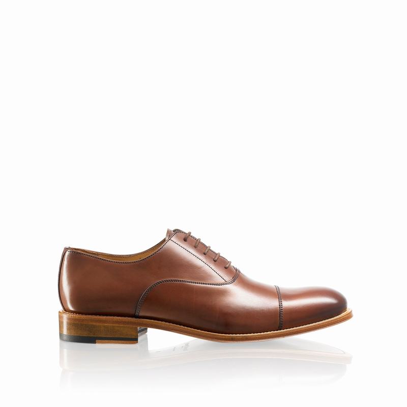 Buty Oksfordy Russell And Bromley Boris Męskie Brązowe | ZAD52XS