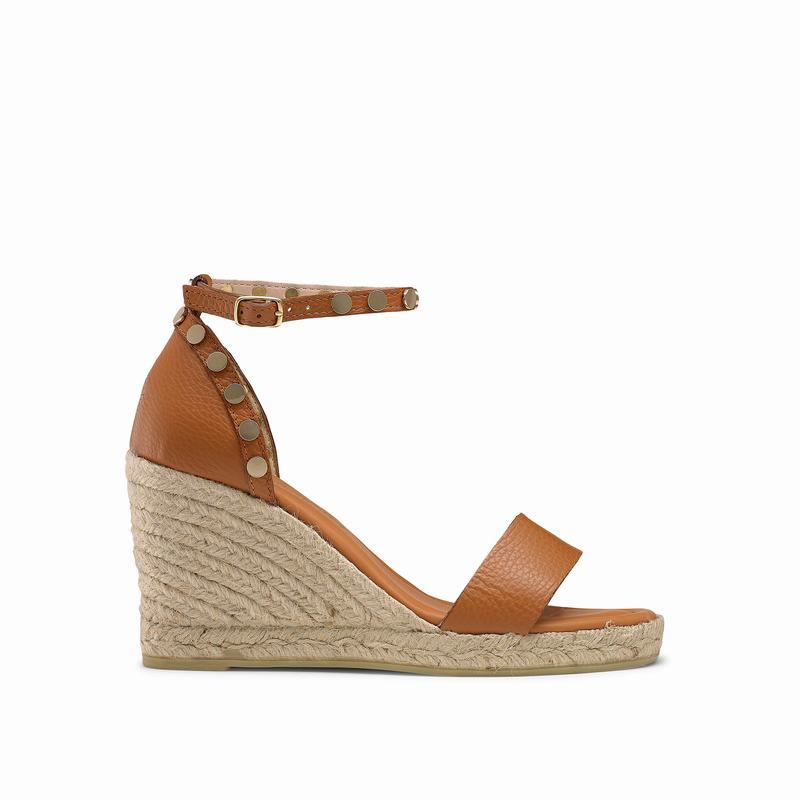 Espadryle Russell And Bromley Coin Spin Damskie Brązowe | PPE5983NS
