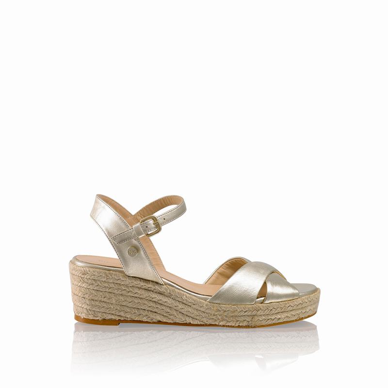 Espadryle Russell And Bromley Gelato Damskie Metallic | RTH1915ZL