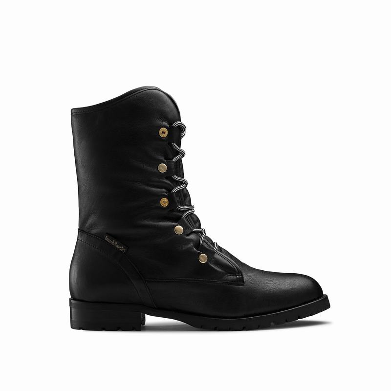 Kozaki Sznurowane Russell And Bromley Cuddly Damskie Czarne | GHE2146ZV