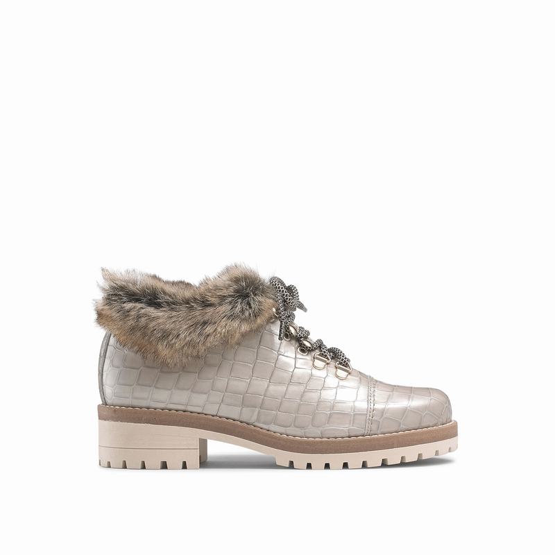Kozaki Sznurowane Russell And Bromley Icelander Damskie Brązowe | PRT5432AR