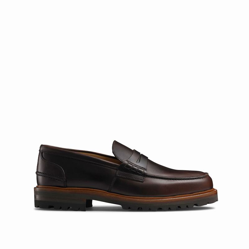Mokasyny Russell And Bromley Arnside Męskie Brązowe | DPB3077BE