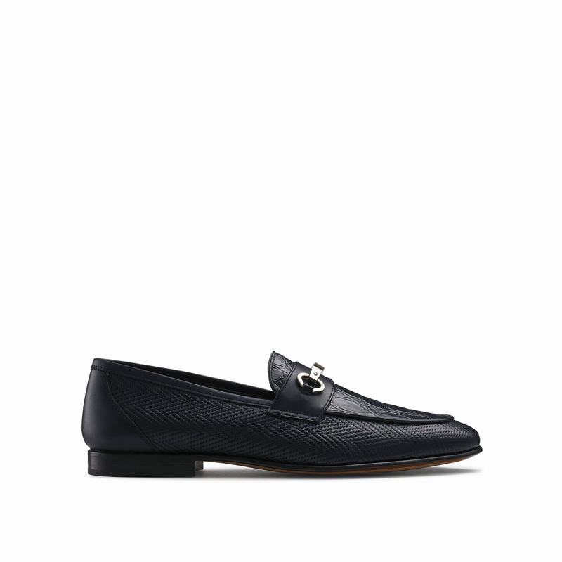 Mokasyny Russell And Bromley Cachet Męskie Niebieskie | RIC5073OA