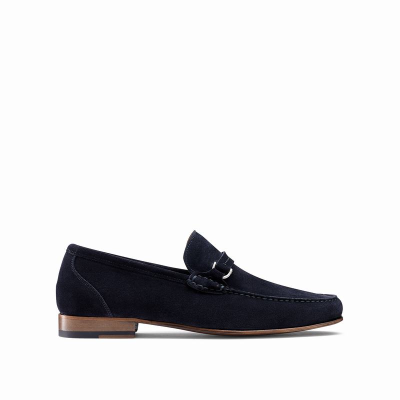 Mokasyny Russell And Bromley Elite Męskie Niebieskie | BOX8492XC