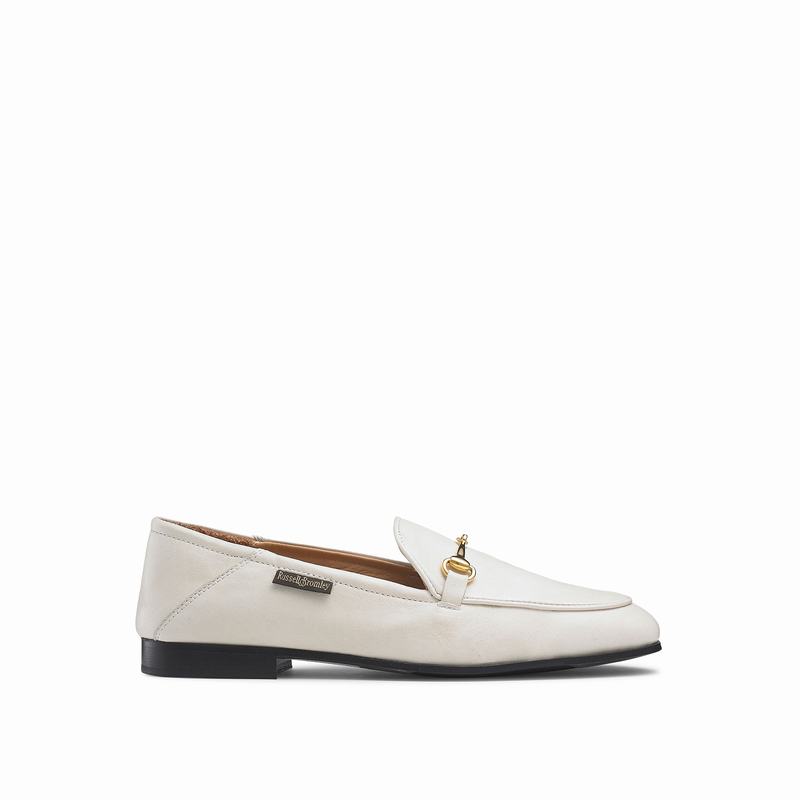 Mokasyny Russell And Bromley Loafer Damskie Białe | BLW4329HO