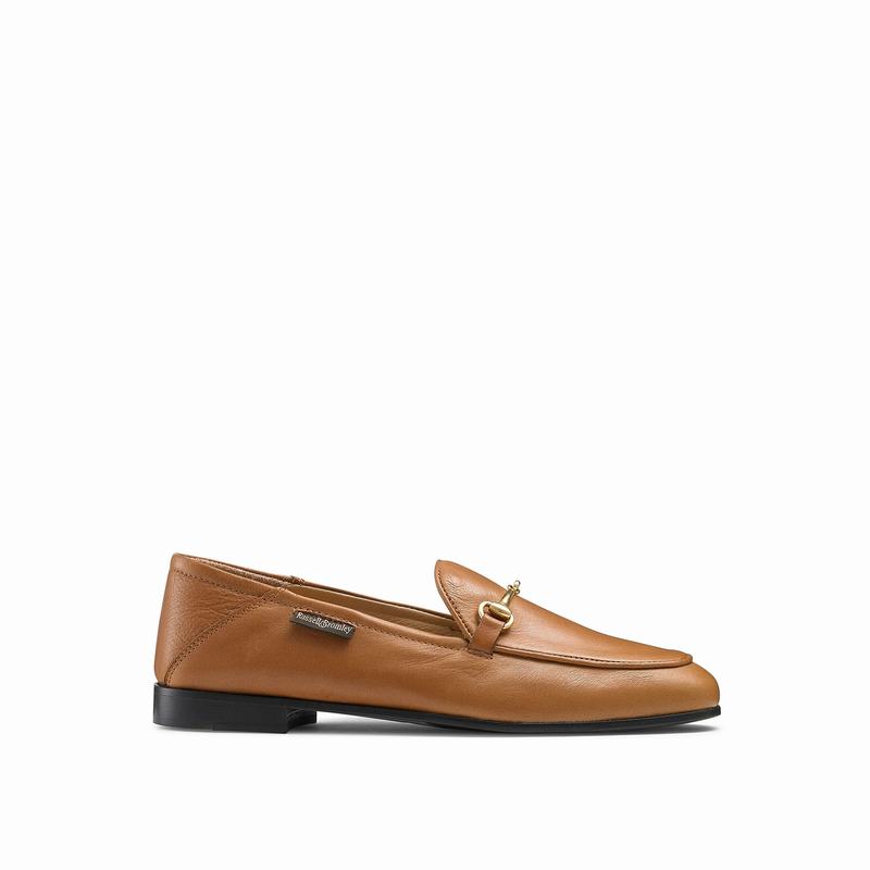 Mokasyny Russell And Bromley Loafer Damskie Brązowe | RQU7891DG