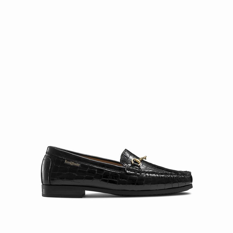 Mokasyny Russell And Bromley Poshmoc Damskie Czarne | SDM7584RO