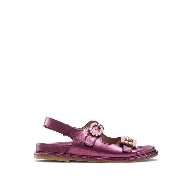 Sandały Russell And Bromley Glamour Damskie Fioletowe | FQQ2652MZ