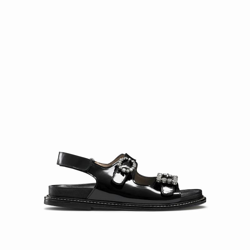 Sandały Russell And Bromley Glamour Damskie Czarne | UUI6920VM