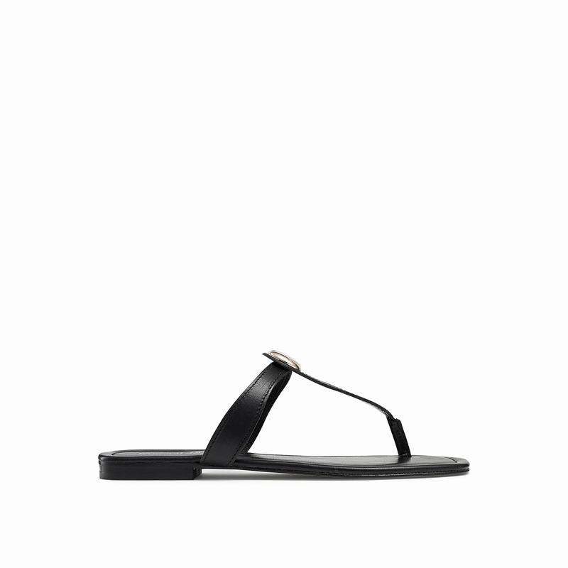 Sandały Russell And Bromley Lauretta Damskie Czarne | QHD1839ZS