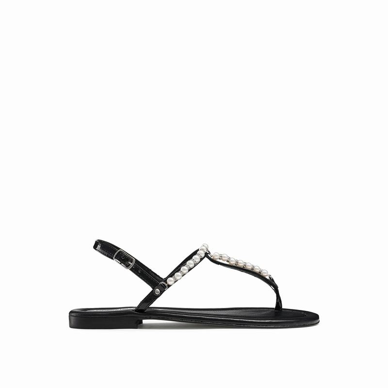 Sandały Russell And Bromley Pearly Damskie Czarne | BDN7363JY