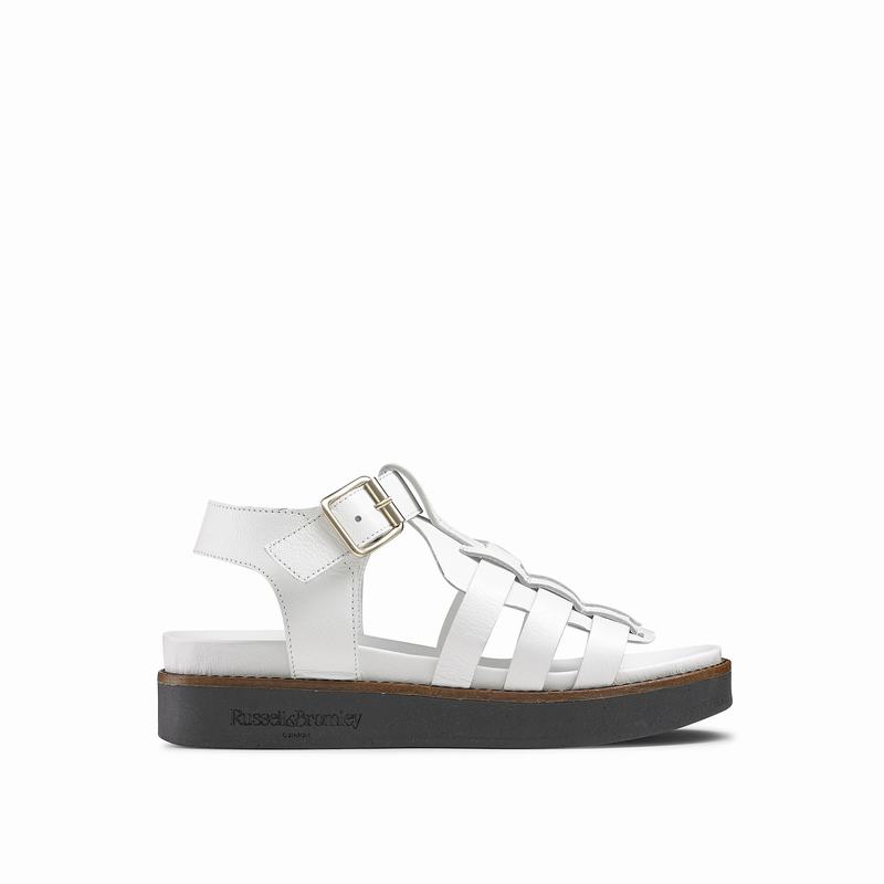 Sandały Russell And Bromley Portland Damskie Białe | HVF4312PE
