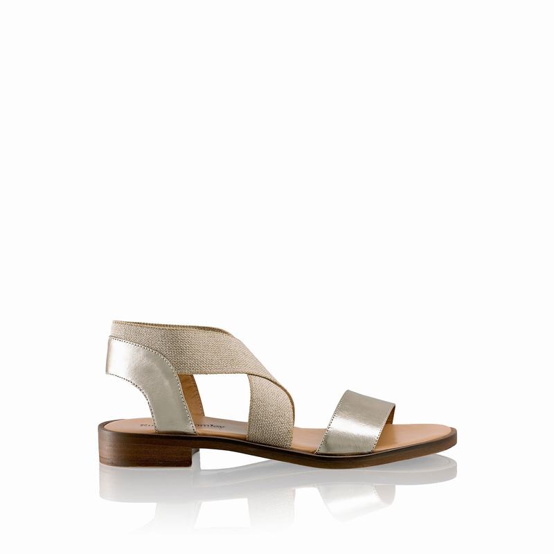 Sandały Russell And Bromley Tribeca Damskie Metallic | HUA375CD
