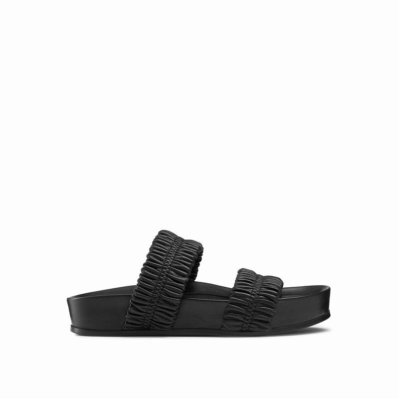 Sandały na Koturnie Russell And Bromley Busybee Damskie Czarne | DXF6313HK