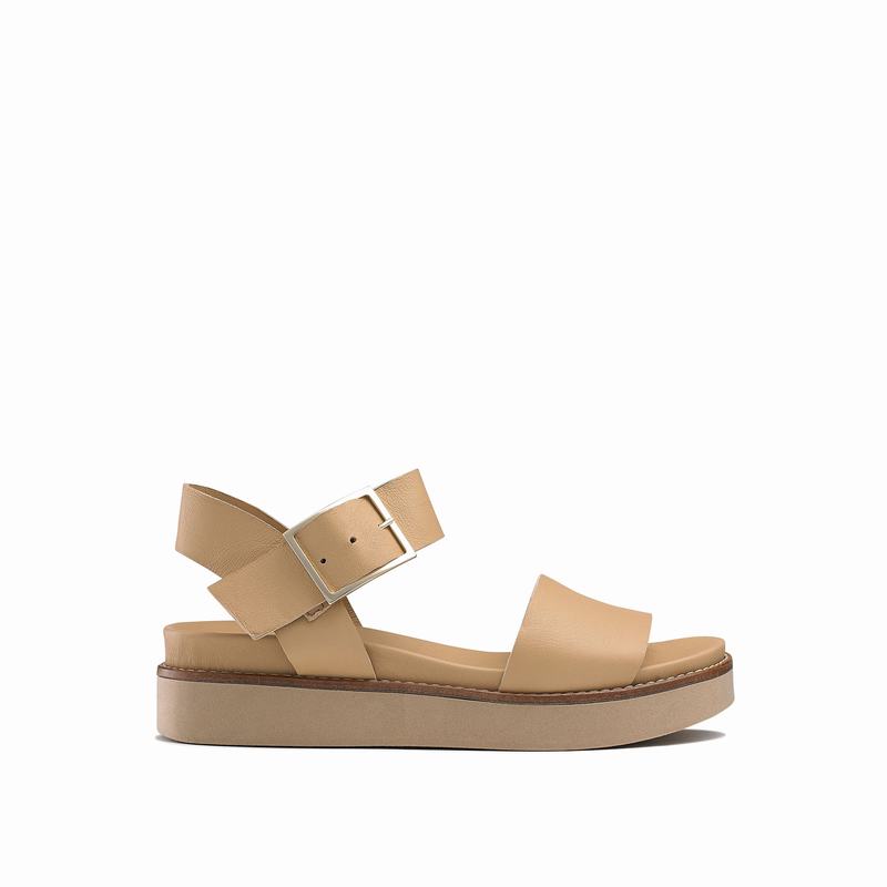 Sandały na Koturnie Russell And Bromley Boston Damskie Brązowe | EVE9322AO