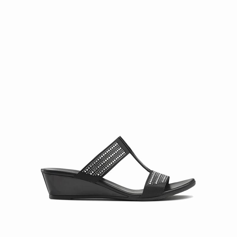 Sandały na Koturnie Russell And Bromley Stella Damskie Czarne | FIE241JW