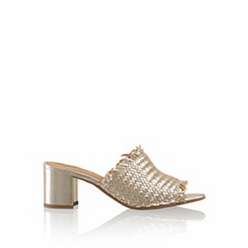 Sandały na Koturnie Russell And Bromley Libertymid Damskie Złote | PGZ113GQ