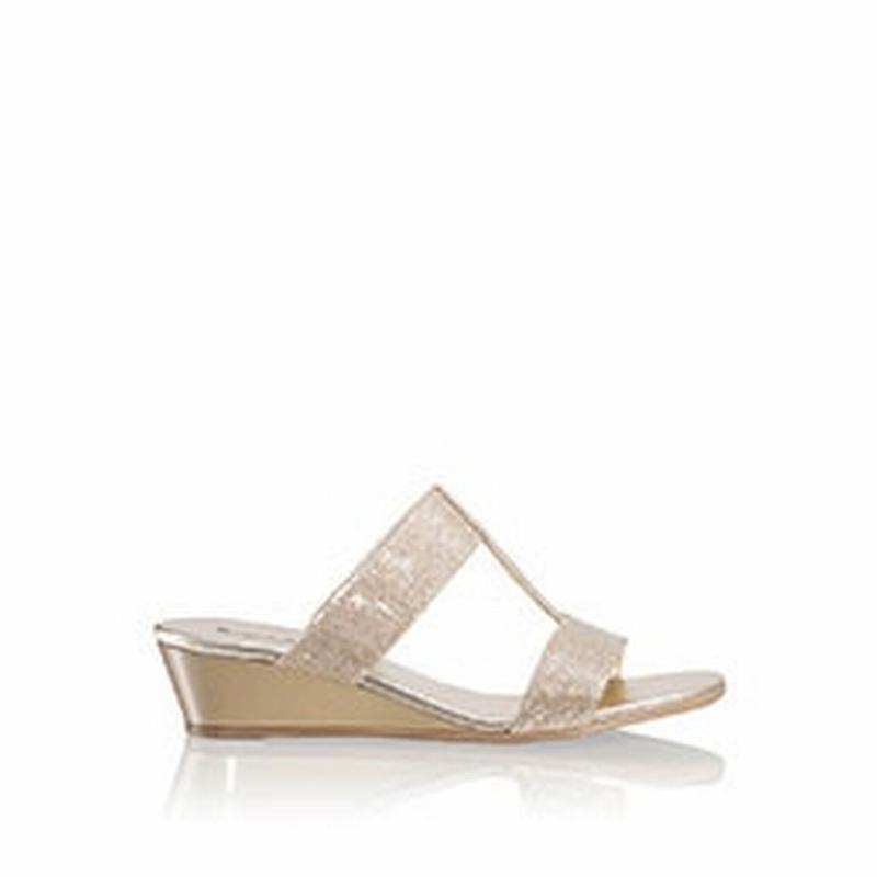 Sandały na Koturnie Russell And Bromley Bellina Damskie Złote | WUS5039BW