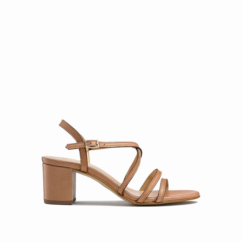Sandały na Obcasie Russell And Bromley Barely Damskie Brązowe | IVD399PH