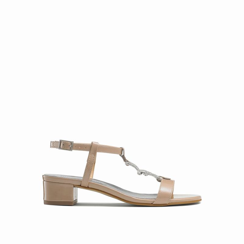 Sandały na Obcasie Russell And Bromley Jewely Damskie Różowe | EVJ702TB