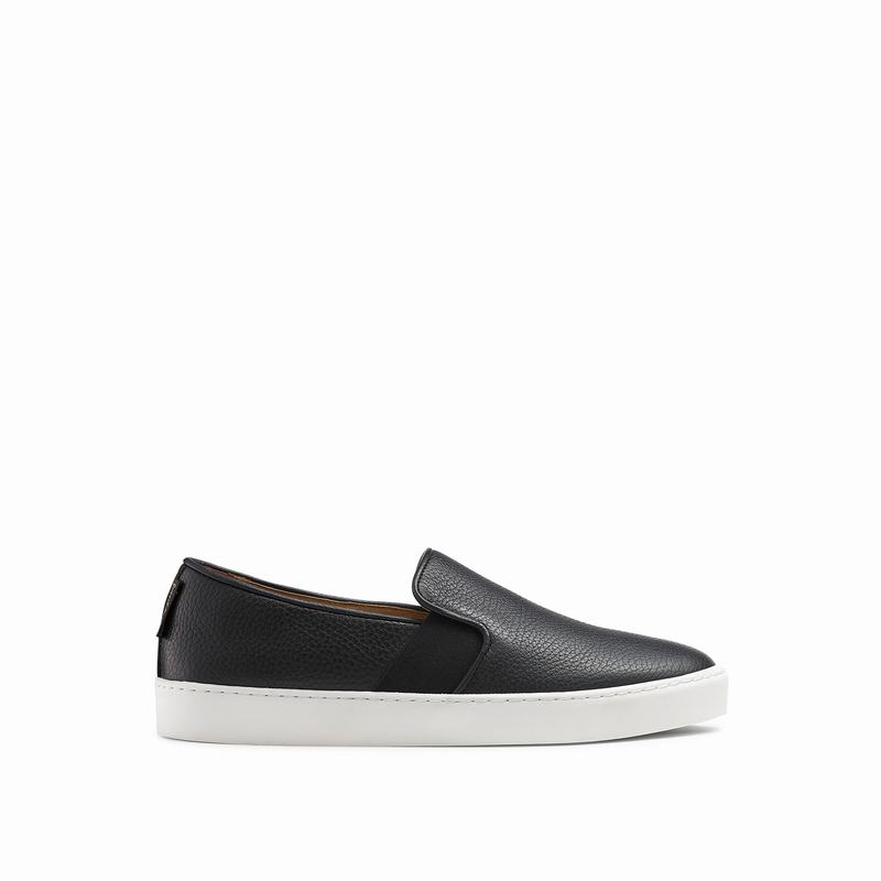 Trampki Slip On Russell And Bromley Ball Park Damskie Czarne | QVI2325TH