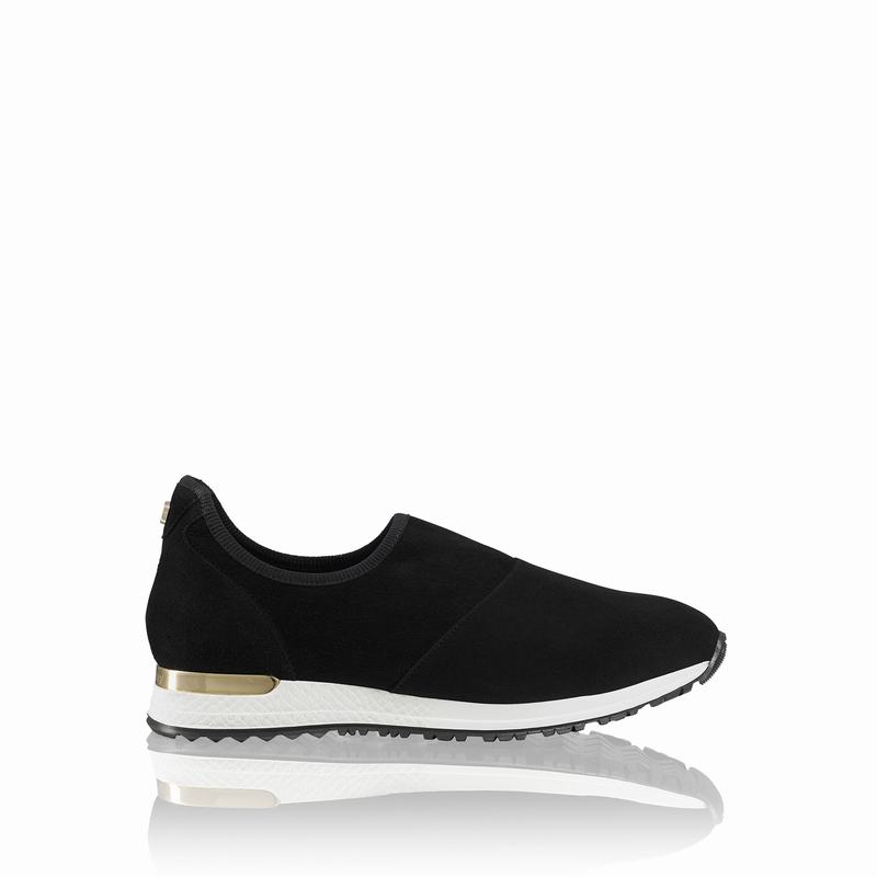 Trampki Slip On Russell And Bromley Stretchout Damskie Czarne | UTU1477FF