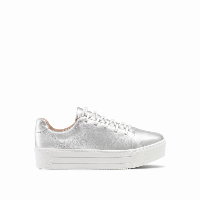 Trampki na Platformie Russell And Bromley Barfly Damskie Metallic | PVR9089OM