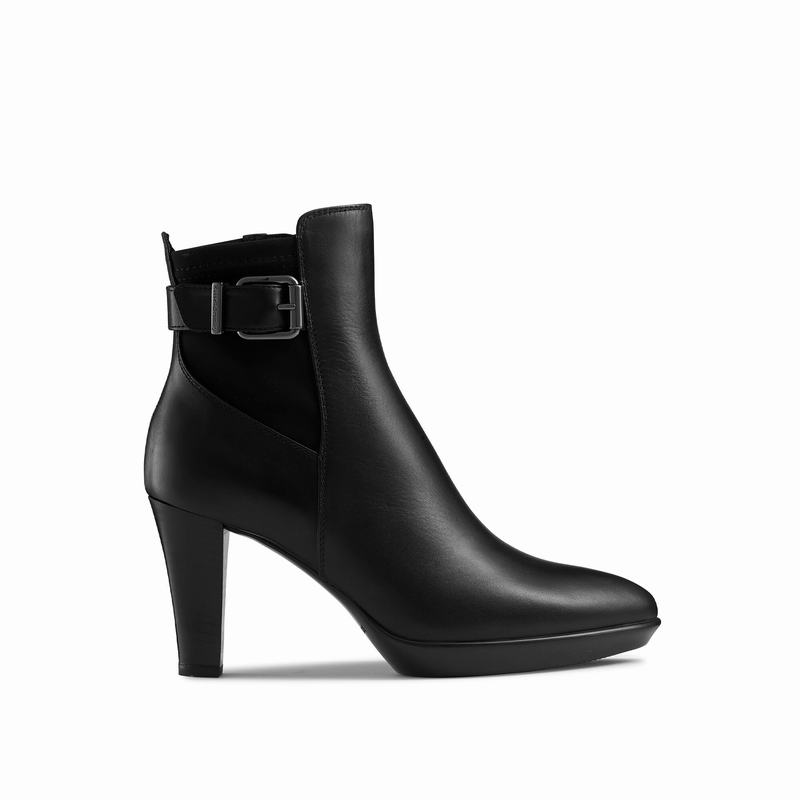 Trzewiki Russell And Bromley Raindrop Damskie Czarne | AOV7884EZ